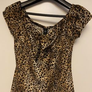 Stop Staring! Leopard print top